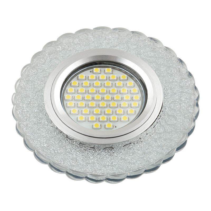 DLS-L140 GU5.3 GLASSY/CLEAR Светильник декоративный встраиваемый, серия Luciole. Без лампы, цоколь G DLS-L140 GU5.3 GLASSY/CLEAR Светильник декоративный встраиваемый, серия Luciole. Без лампы, цоколь G