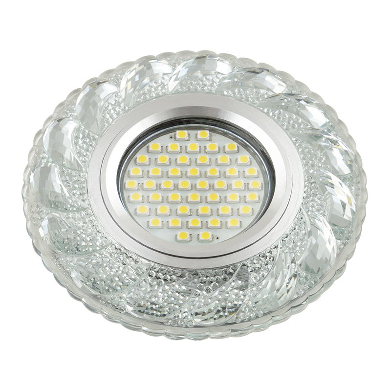 DLS-L147 GU5.3 GLASSY/CLEAR Светильник декоративный встраиваемый, серия Luciole. Без лампы, цоколь G DLS-L147 GU5.3 GLASSY/CLEAR Светильник декоративный встраиваемый, серия Luciole. Без лампы, цоколь G