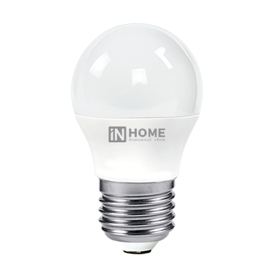 Лампа светодиодная LED-ШАР-VC 8Вт 230В Е27 4000К 760Лм IN HOME Лампа светодиодная LED-ШАР-VC 8Вт 230В Е27 4000К 760Лм IN HOME